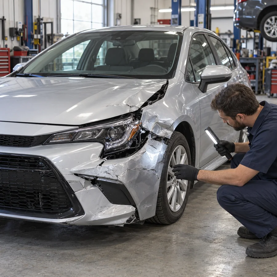 Reparo de Colisões em oficina automotiva
