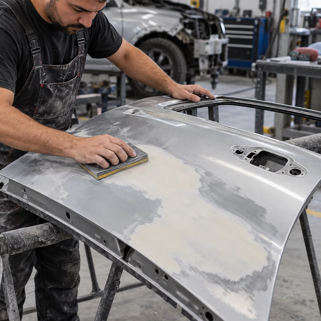 Processo de preparação da peça — Pintura Automotiva
