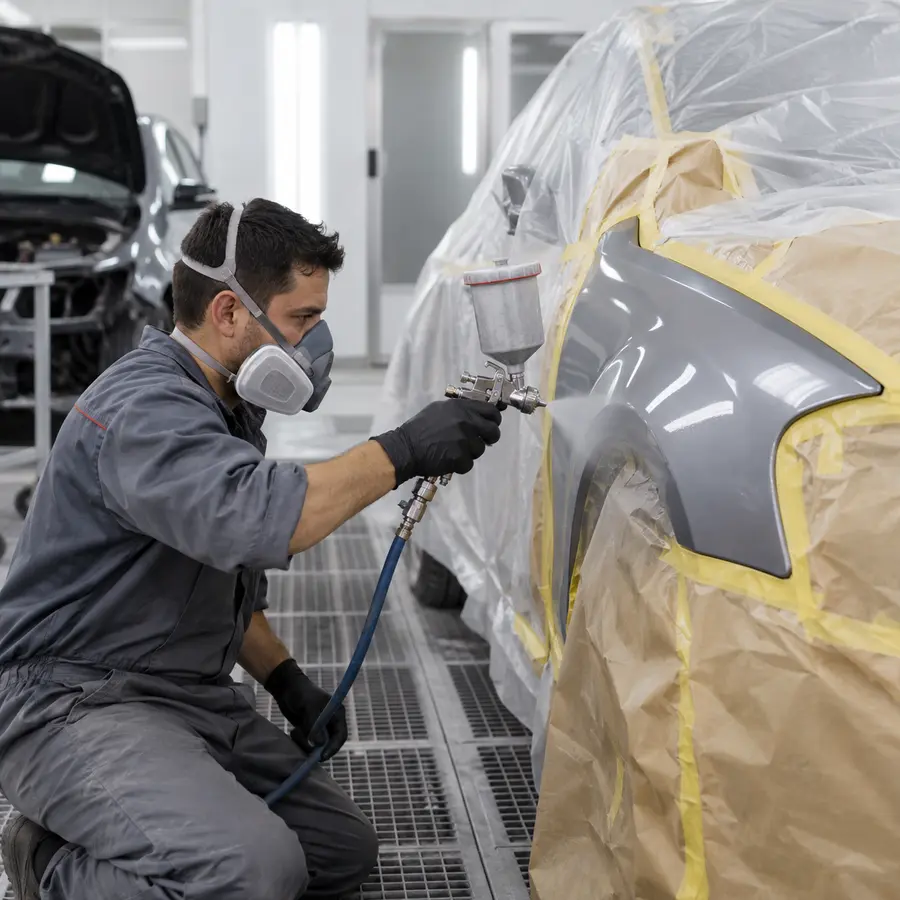 Pintura após colisões — Pintura Automotiva